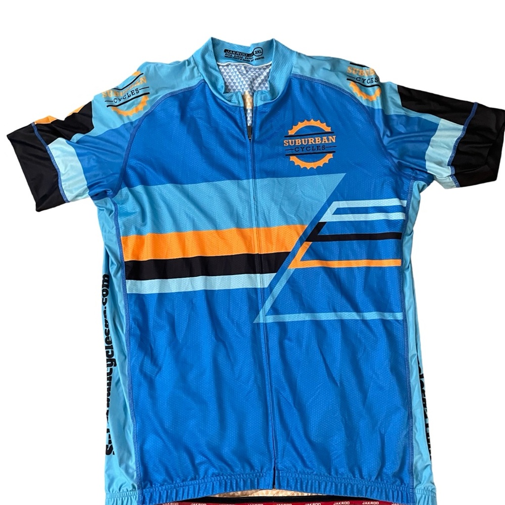 Jakroo Cycling Jersey XXXL Multi color Zipper and Pockets